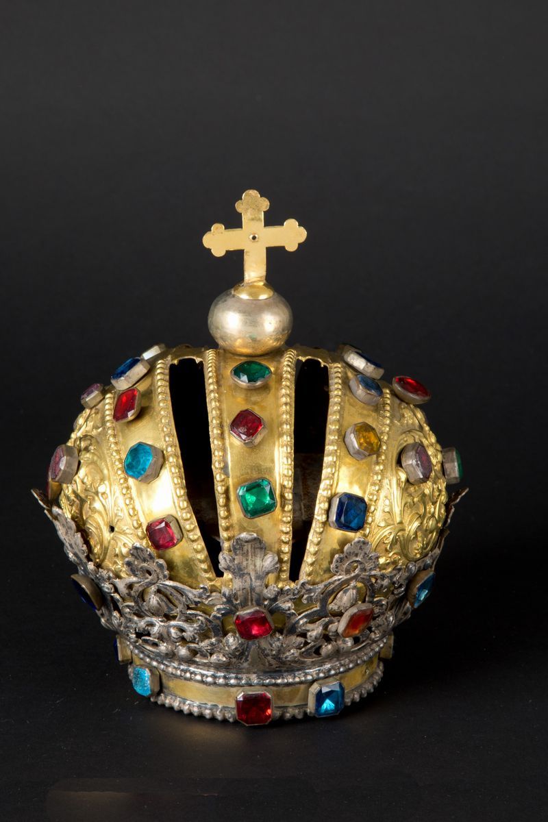 Gold and silver metal crown - Auction Milano Decor n° 87 - Viscontea Casa  d'Aste