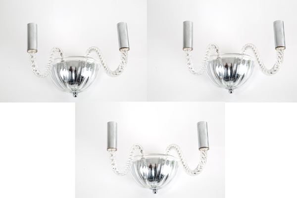 Three sconces