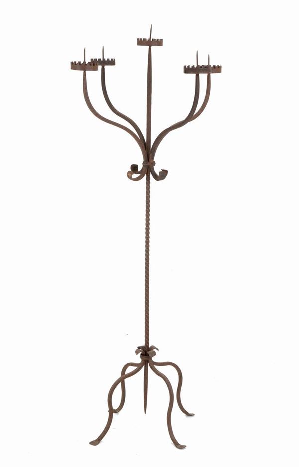 Iron candlestick