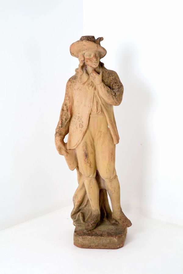 Terracotta sculpture "YOUNG NOBLE"