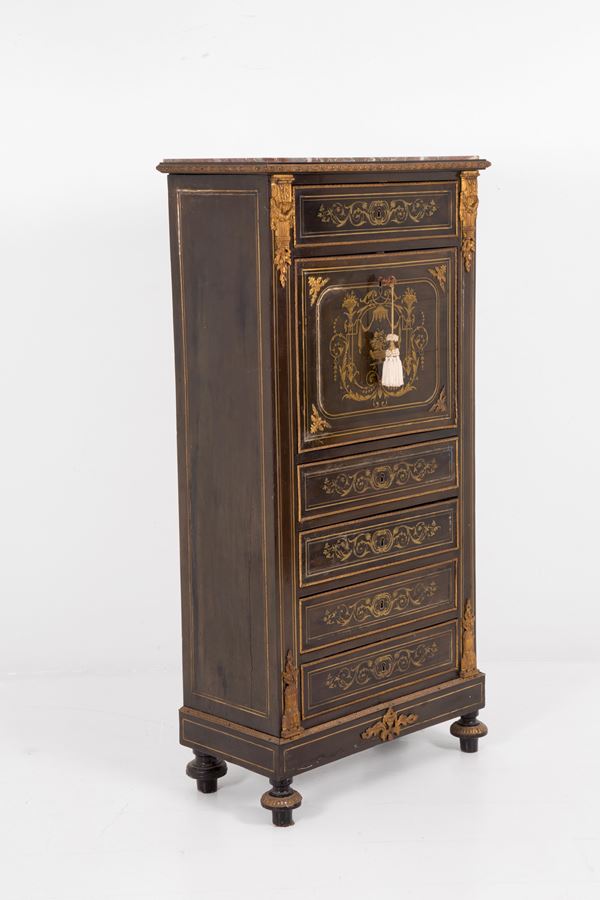 Boulle-type secretaire