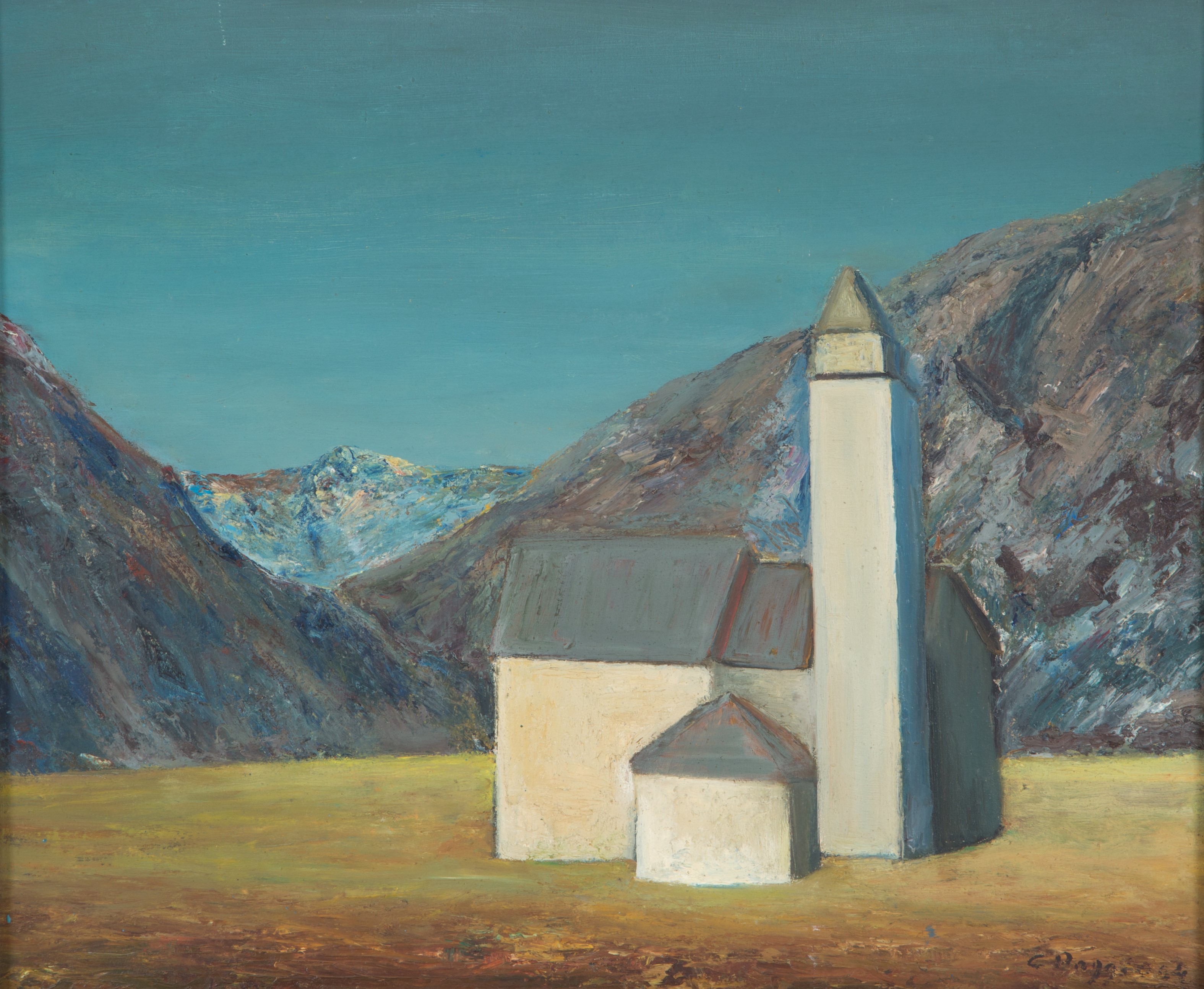 Dipinto "chiesa in Montagna"