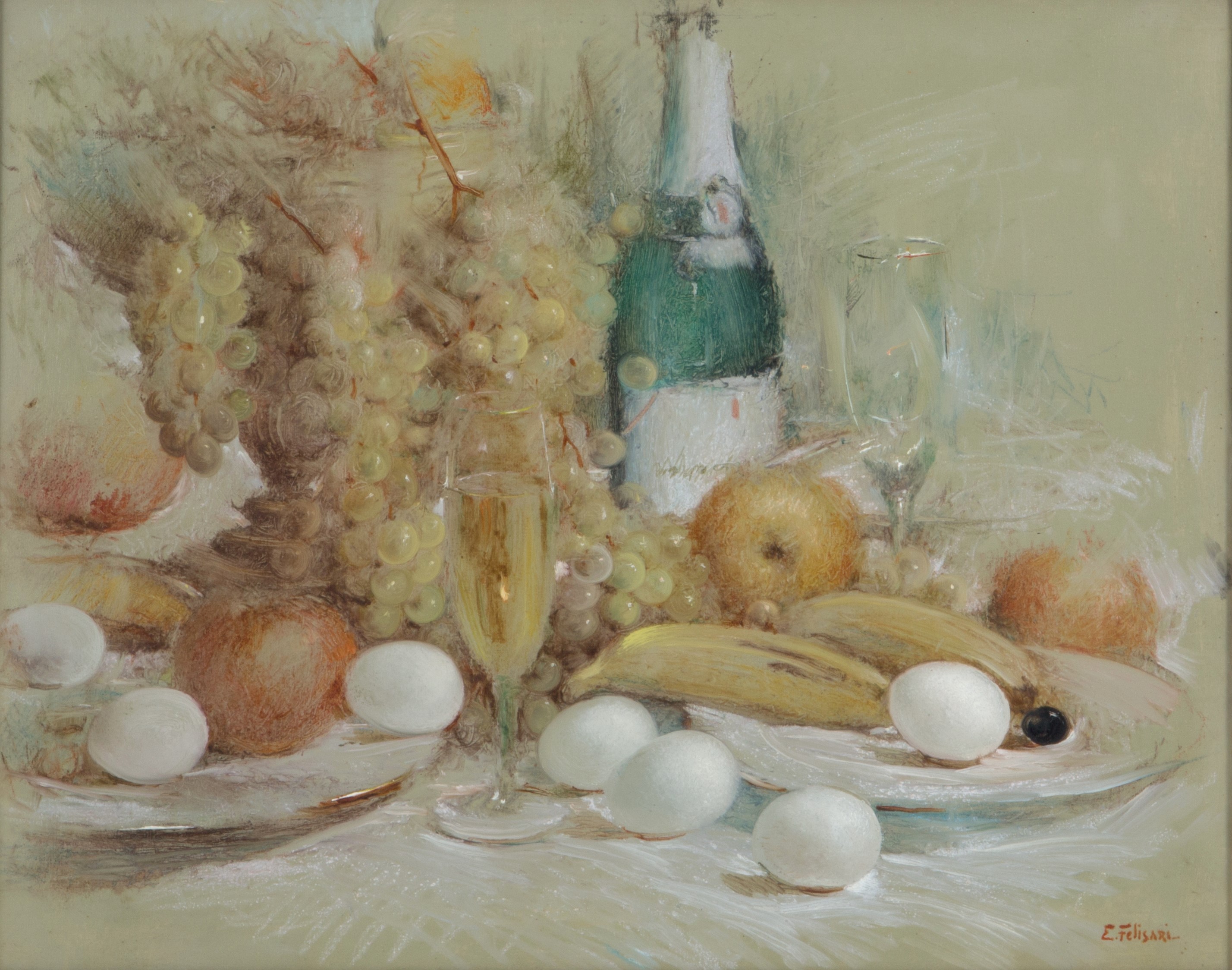 Enrico Felisari - Dipinto "natura Morta"
