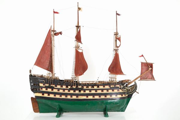 Model of sailing ship