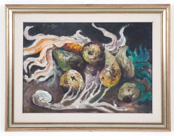 CARLO LEVI - Painting "STILL LIFE"