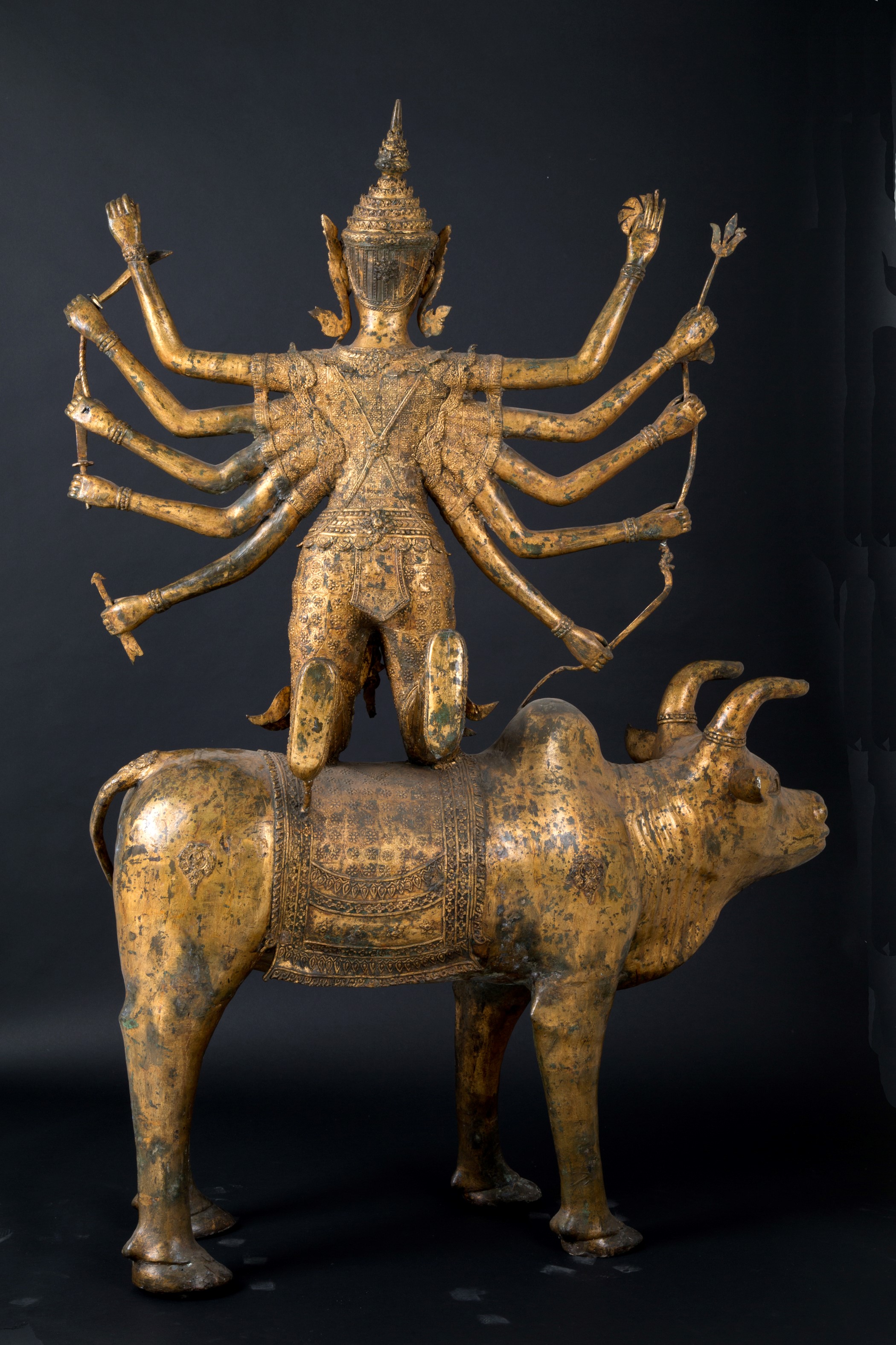 Scultura "SHIVA SUL TORO NANDI"