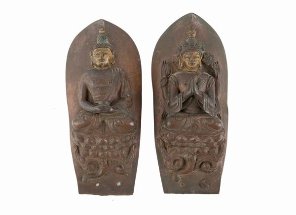 Antica coppia di "BUDDHA"