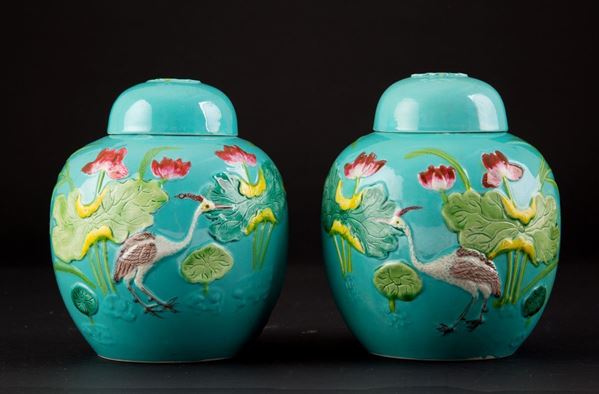 Pair of potiches