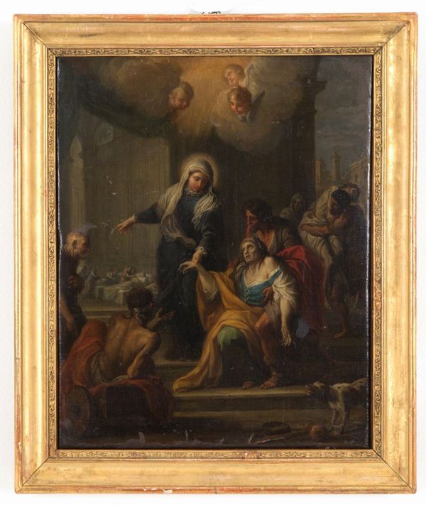 Painting "SAINT ELIZABETH OF HUNGARY ASSISTING THE SICK"