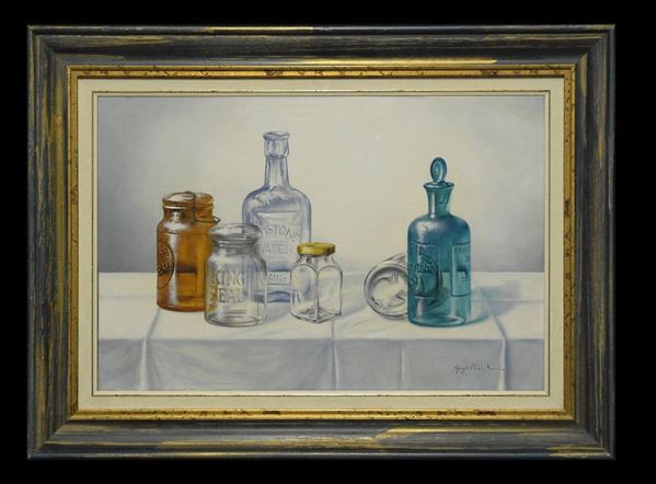Painting "GLASS BOTTLES"
