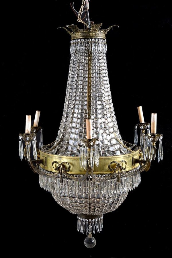 Six lights chandelier