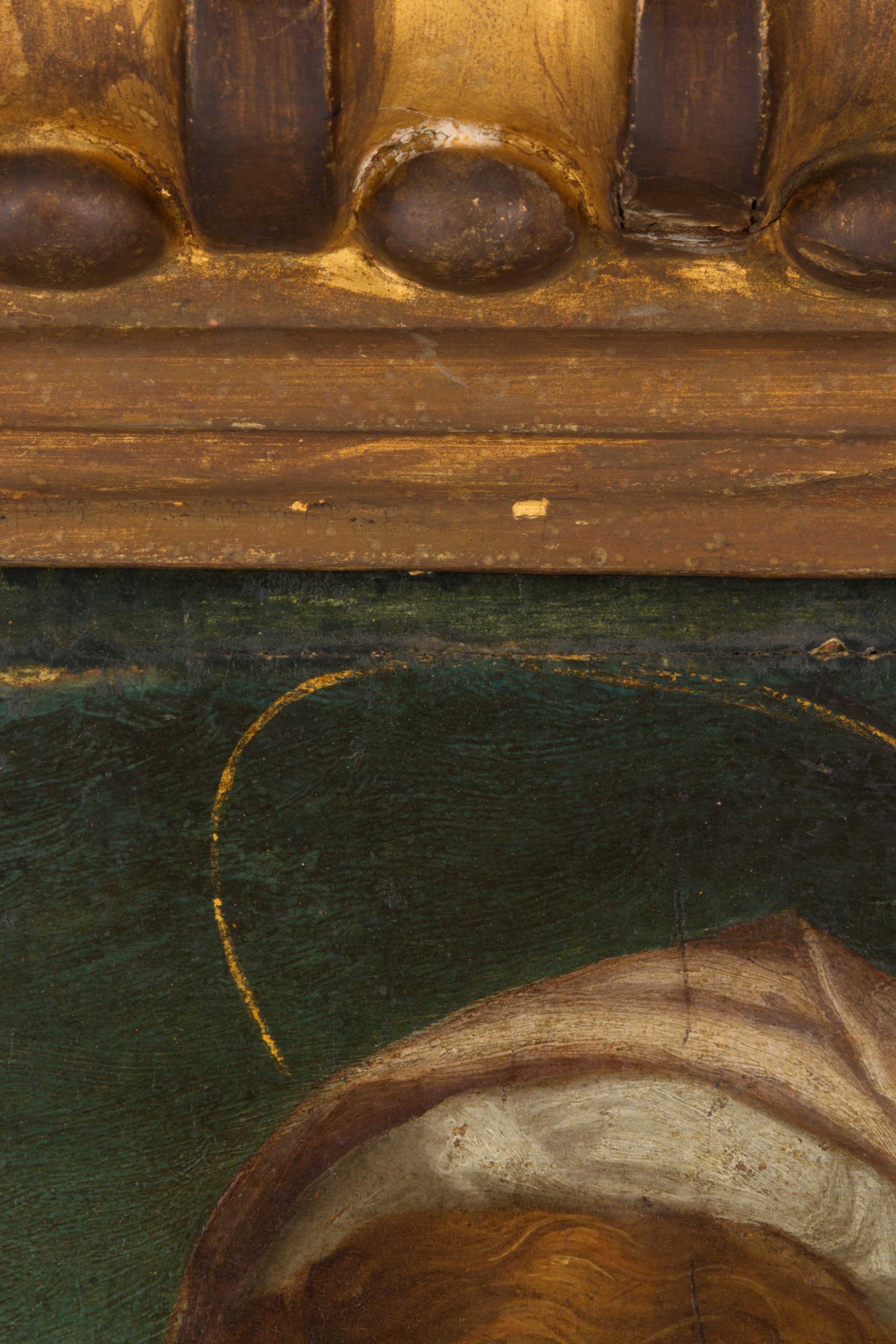 Dipinto "madonna con Bambino e Santa"