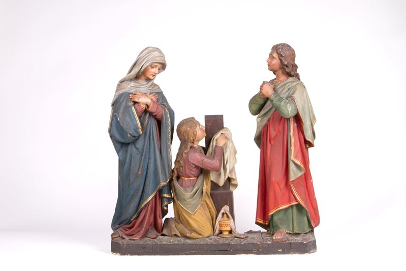 Scultura "ADORAZIONE AI PIEDI DELLA CROCE"