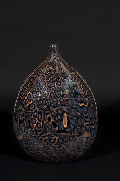 Borbonese. Vaso in Vetro Maculato