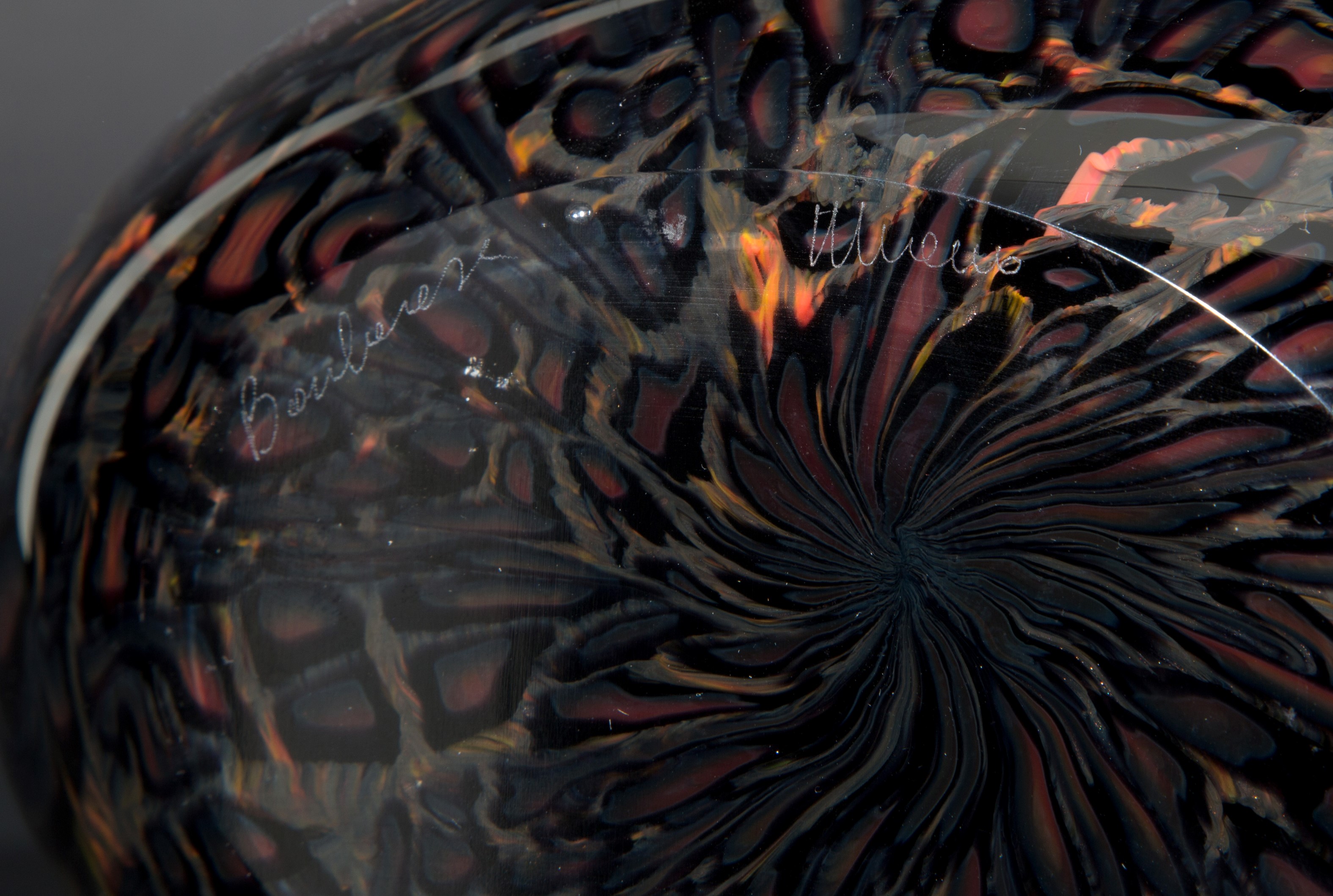 Borbonese. Vaso in Vetro Maculato