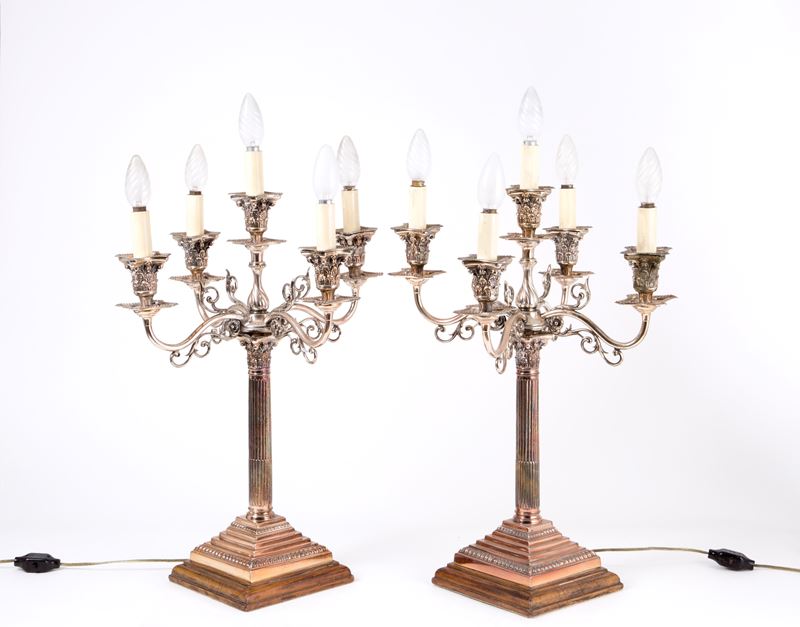 Coppia di candelabri