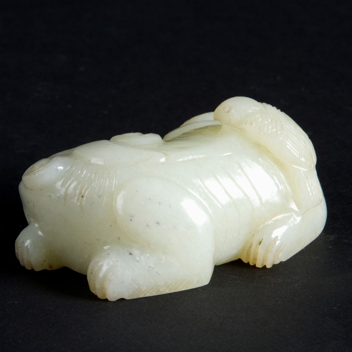 Scultura in giada "CANE DI FO"