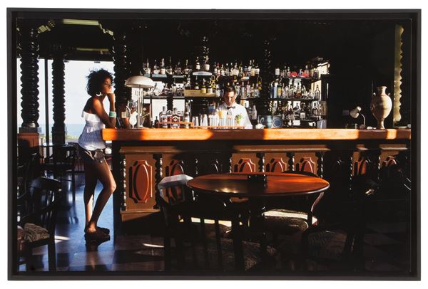 MASSIMO GATTI : "THE BAR TENDER Varadero Cuba"  - Asta MILANO DECOR - Antiques, Fine Art, Photographs & Design Auction (n. 90) - Viscontea Casa d'Aste