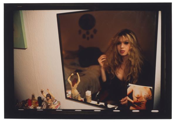NAN GOLDIN - 'JOEY IN MY MIRROR OF HORNE STRASSE, BERLIN 1992'