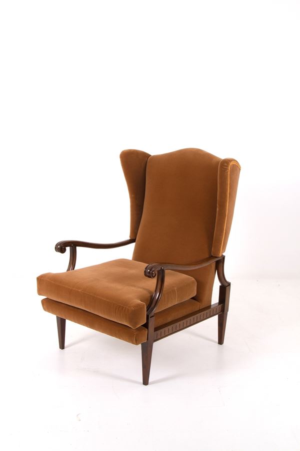 PAOLO BUFFA - Velvet armchair