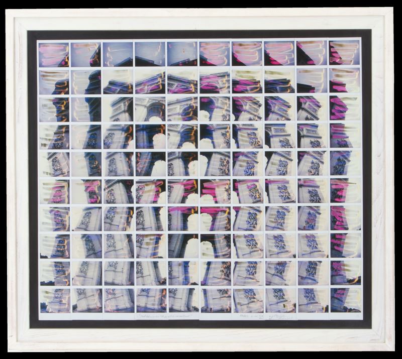 Maurizio Galimberti - Poparco di Trionfo in Motion, Parigi, 6.10.2003, mosaico di polaroids