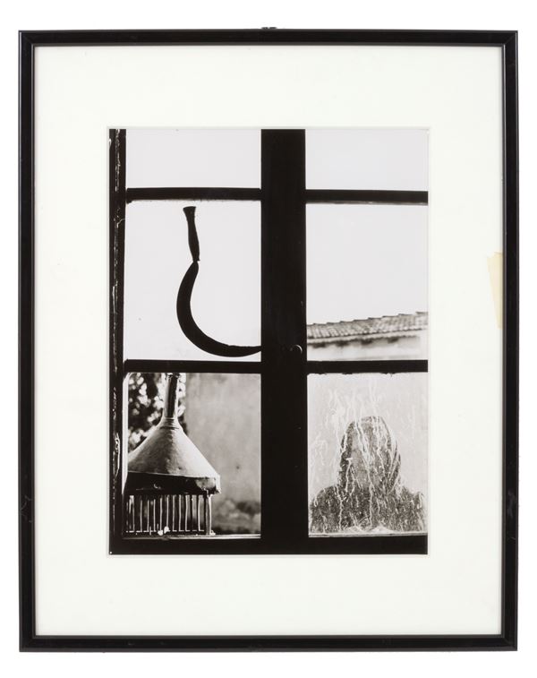 ALFREDO CAMISA - "FINESTRA CON GABBIA E IMBUTO, 1955"
