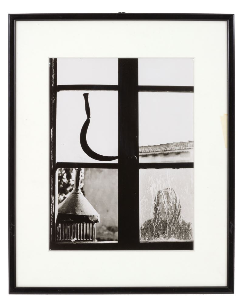 Alfredo Camisa - "finestra con Gabbia e Imbuto, 1955"