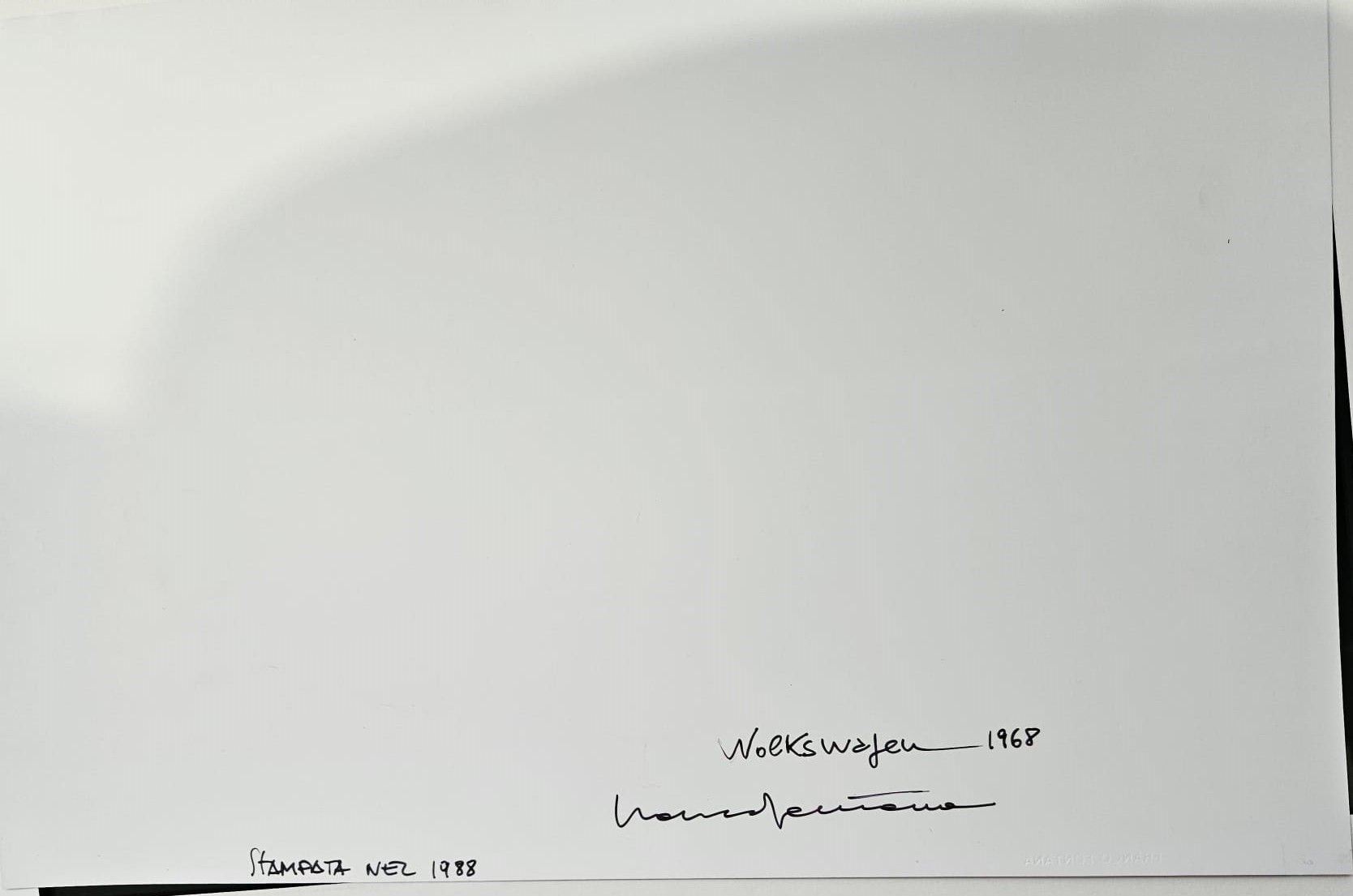 Franco Fontana - Volkswagen, 1968 (Cibachrome)
