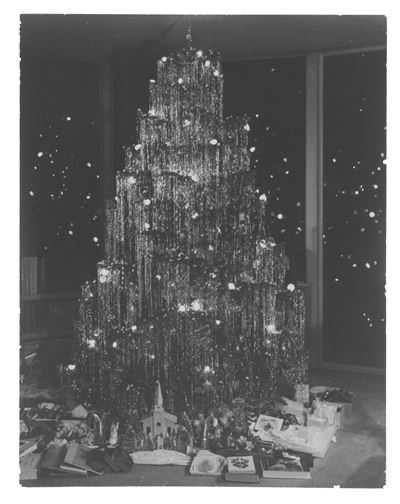 Albero di Natale, stampa alla gelatina ai sali d'argento, anni '50
