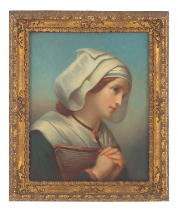 Pastel "WOMAN IN PRAYER"