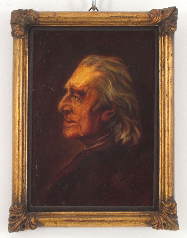 HENRI LEHMANN - Painting "PORTRAIT OF THE MUSICIAN FRANZ LISZT"