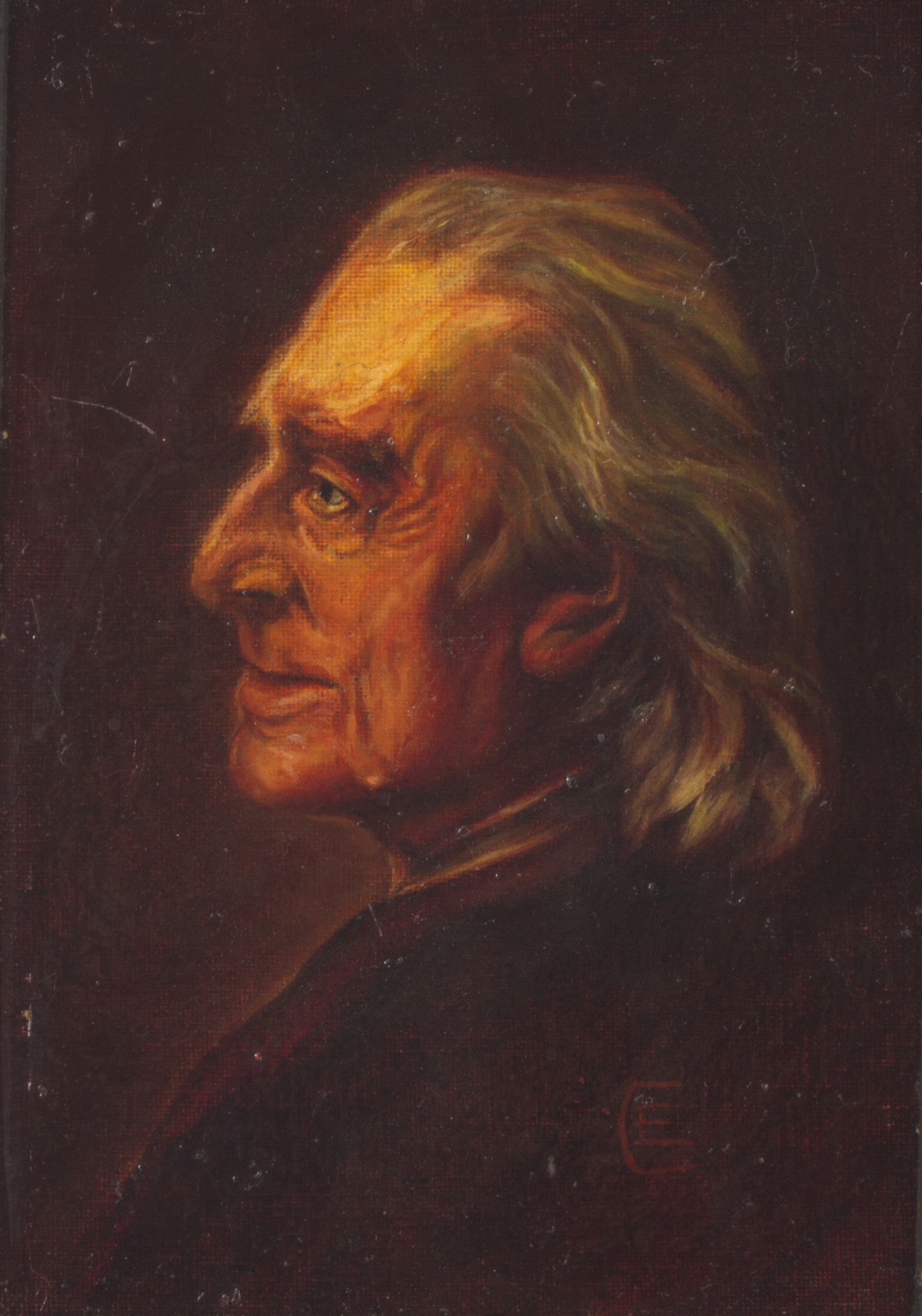 Henri Lehmann - Dipinto "ritratto del Musicista Franz Liszt"