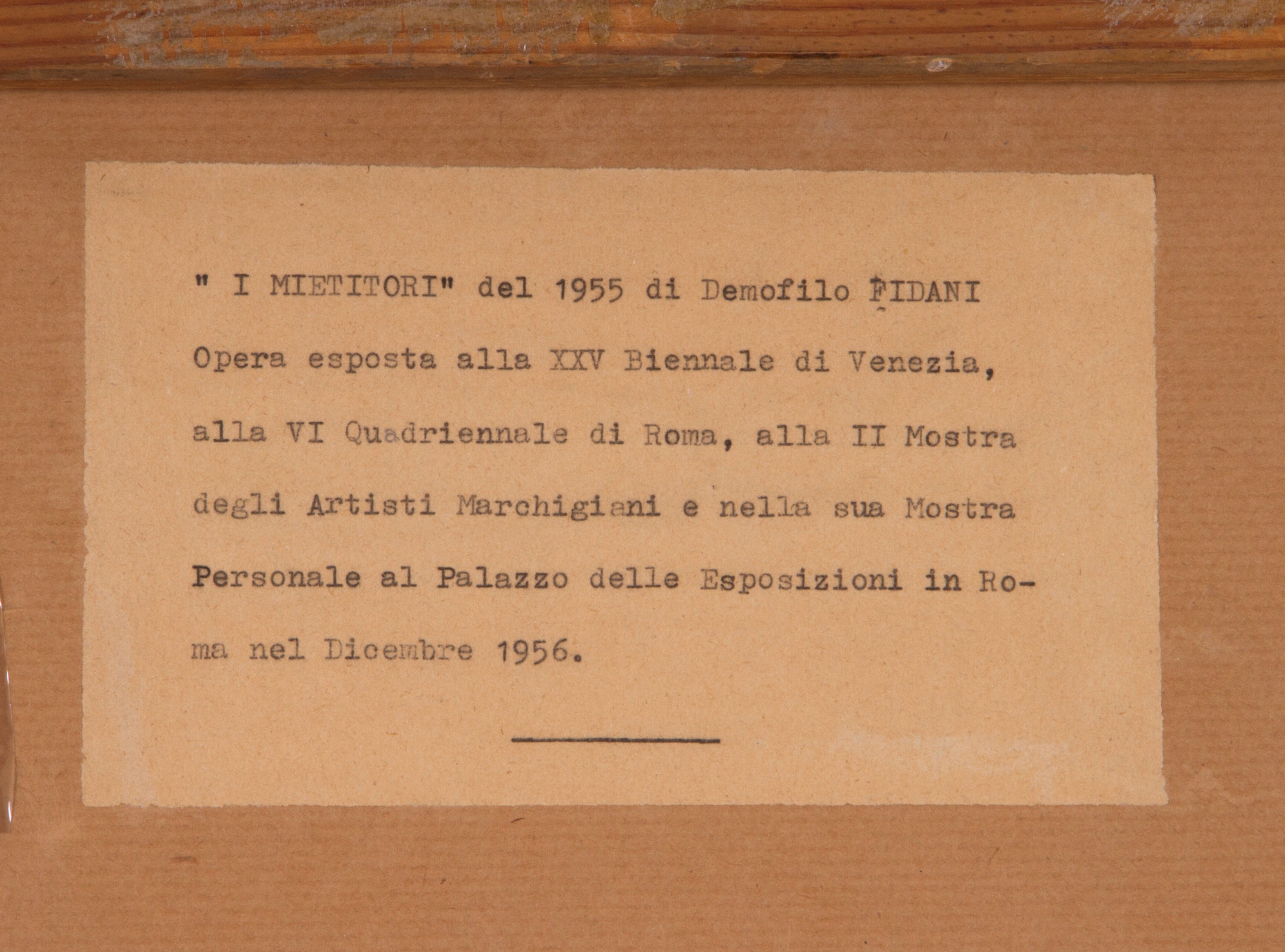 Demofilo Fidani - Dipinto "i Mietitori"