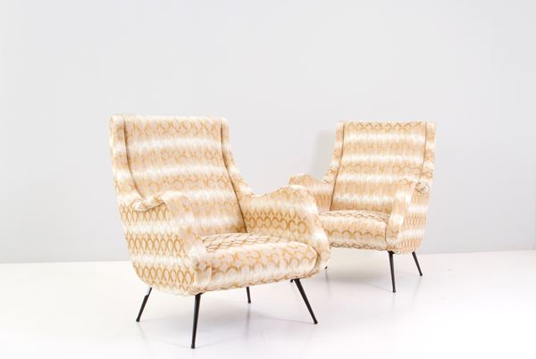 ALDO MORBELLI - Pair of armchairs