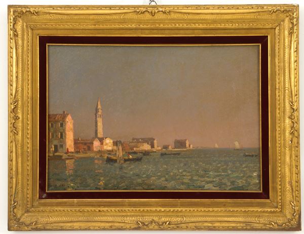 BEPPE CIARDI - Painting "VIEW OF BURANO"