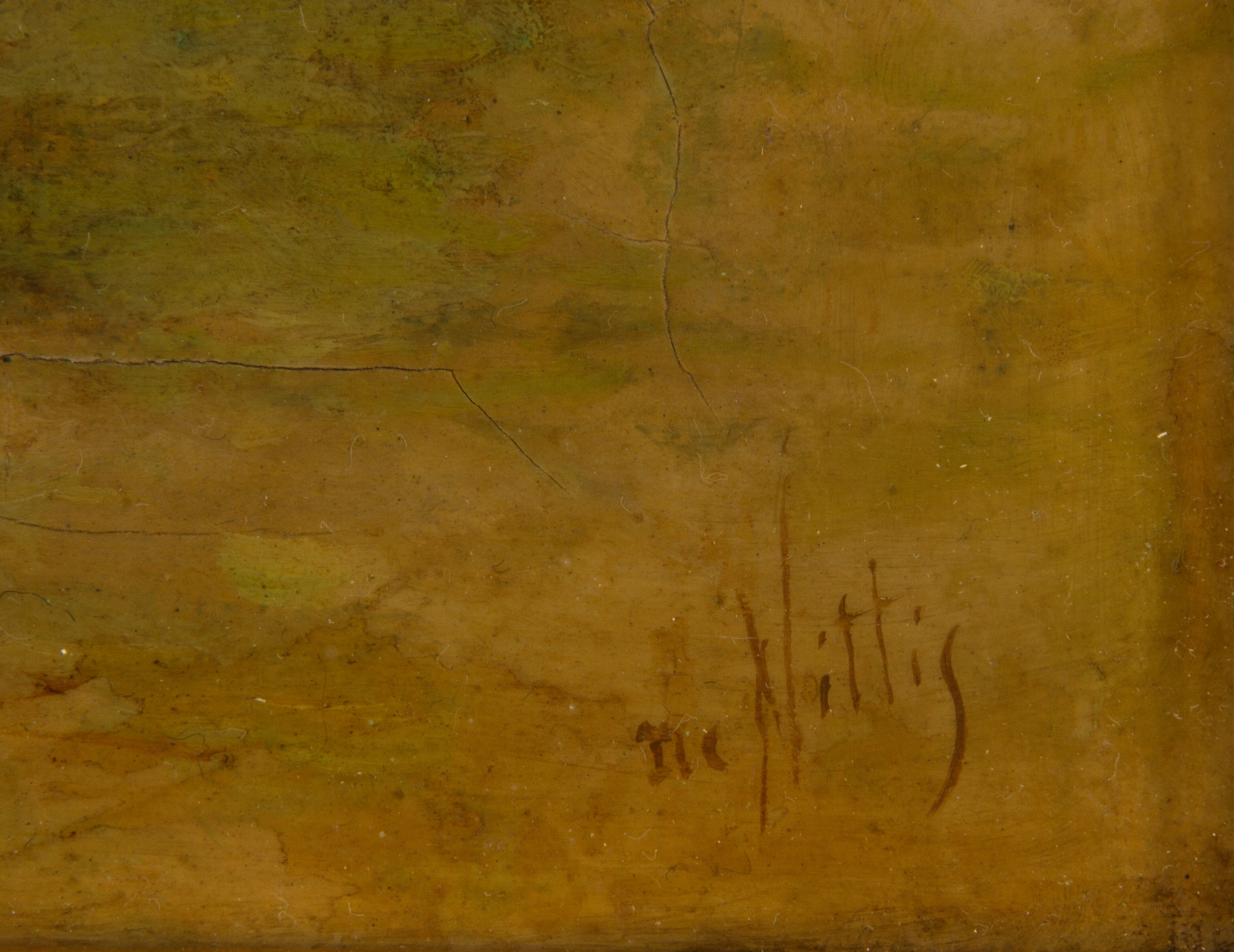 Dipinto "dame sulla Panchina"