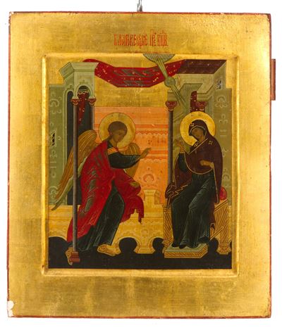 Icona Fondo Oro "L'annunciazione"