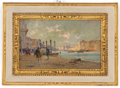 Dipinto "mattino, Canal Grande a Venezia"