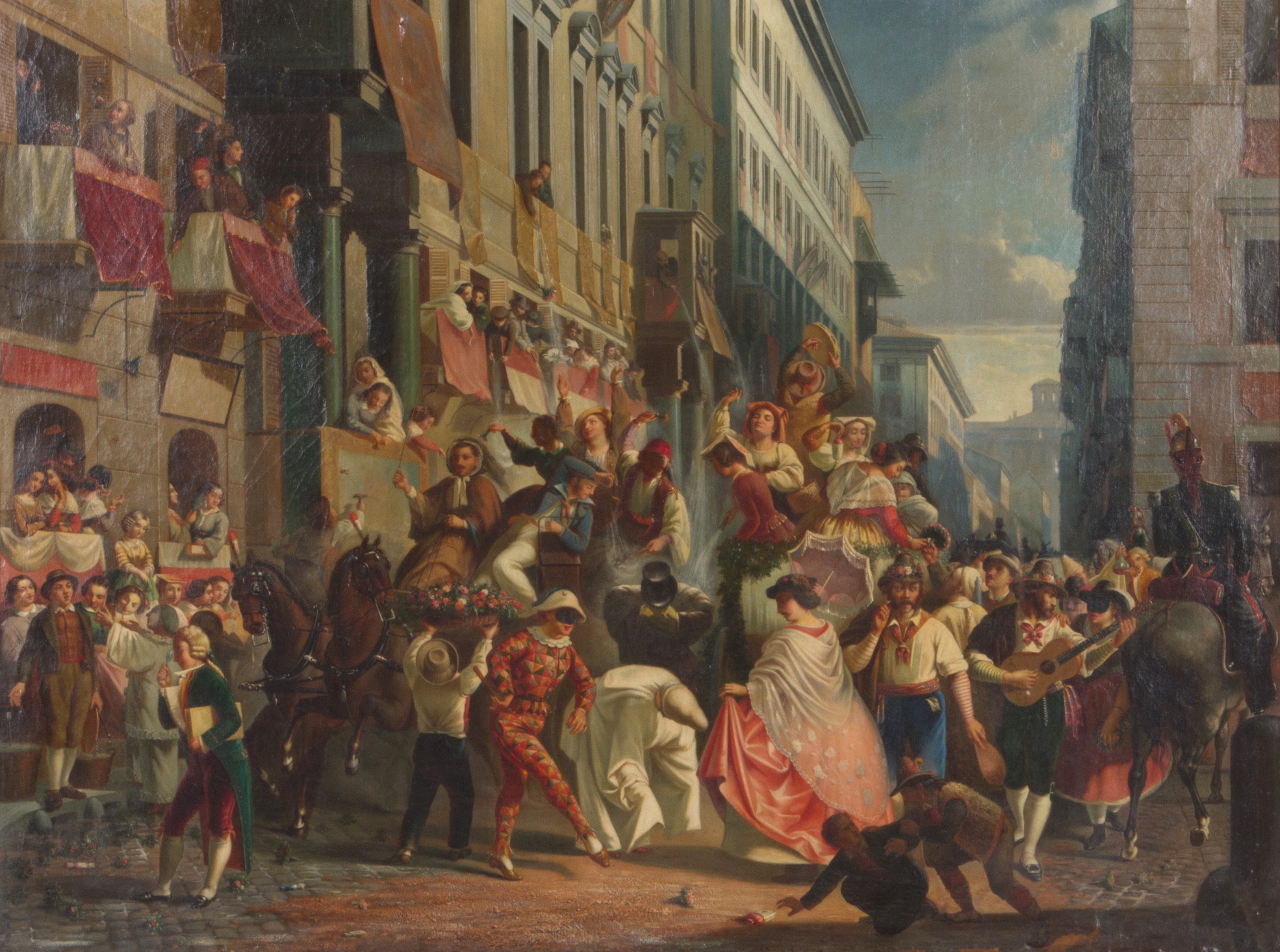Carel Max Gerlachus Antoon Quaedvlieg - Dipinto "ballo in Maschera"
