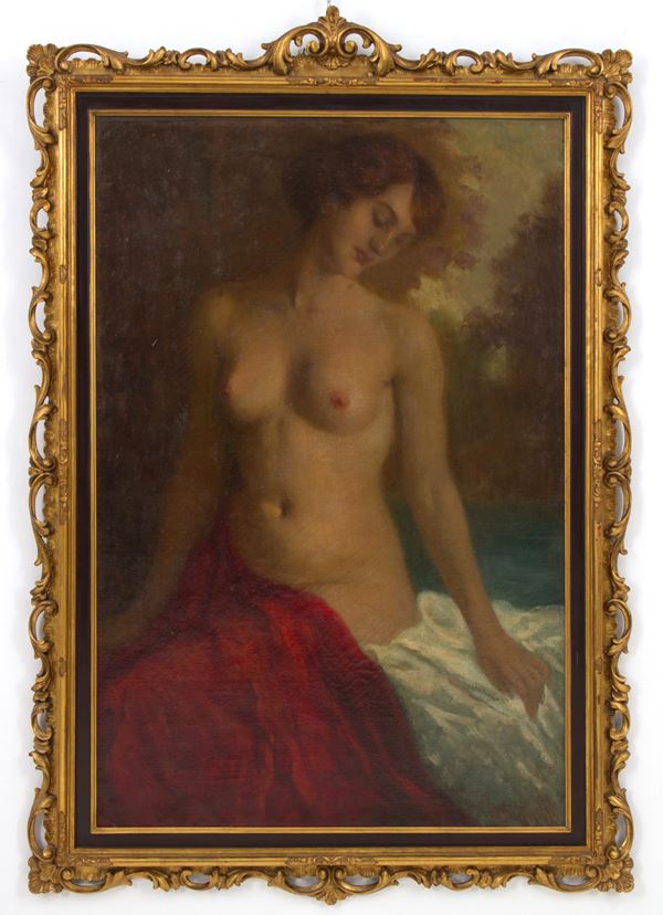 MARIO BETTINELLI - Dipinto "NUDO DI DONNA"