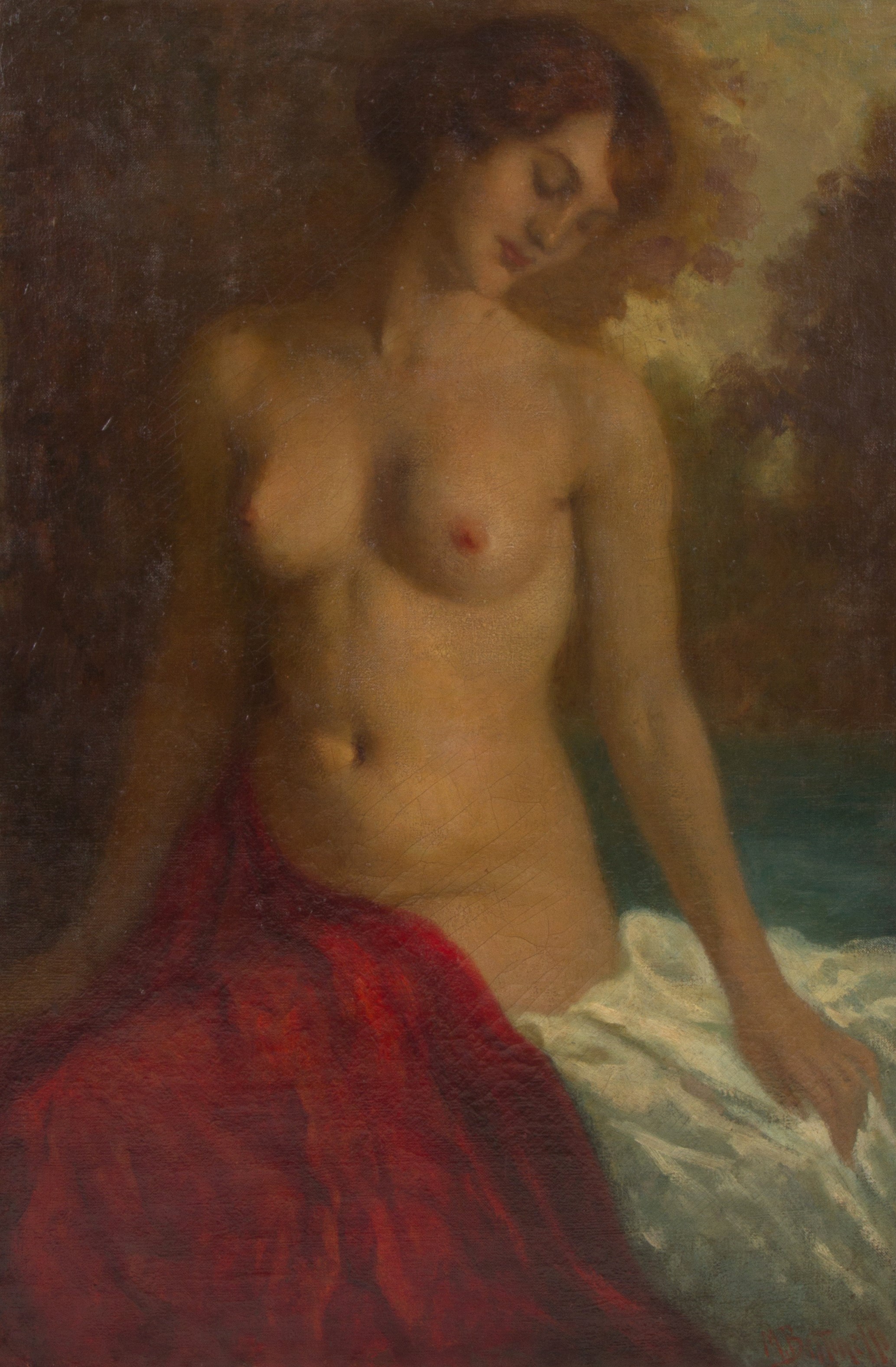 Mario Bettinelli - Dipinto "nudo di Donna"