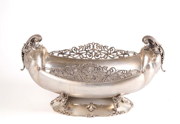 Large silver centerpiece