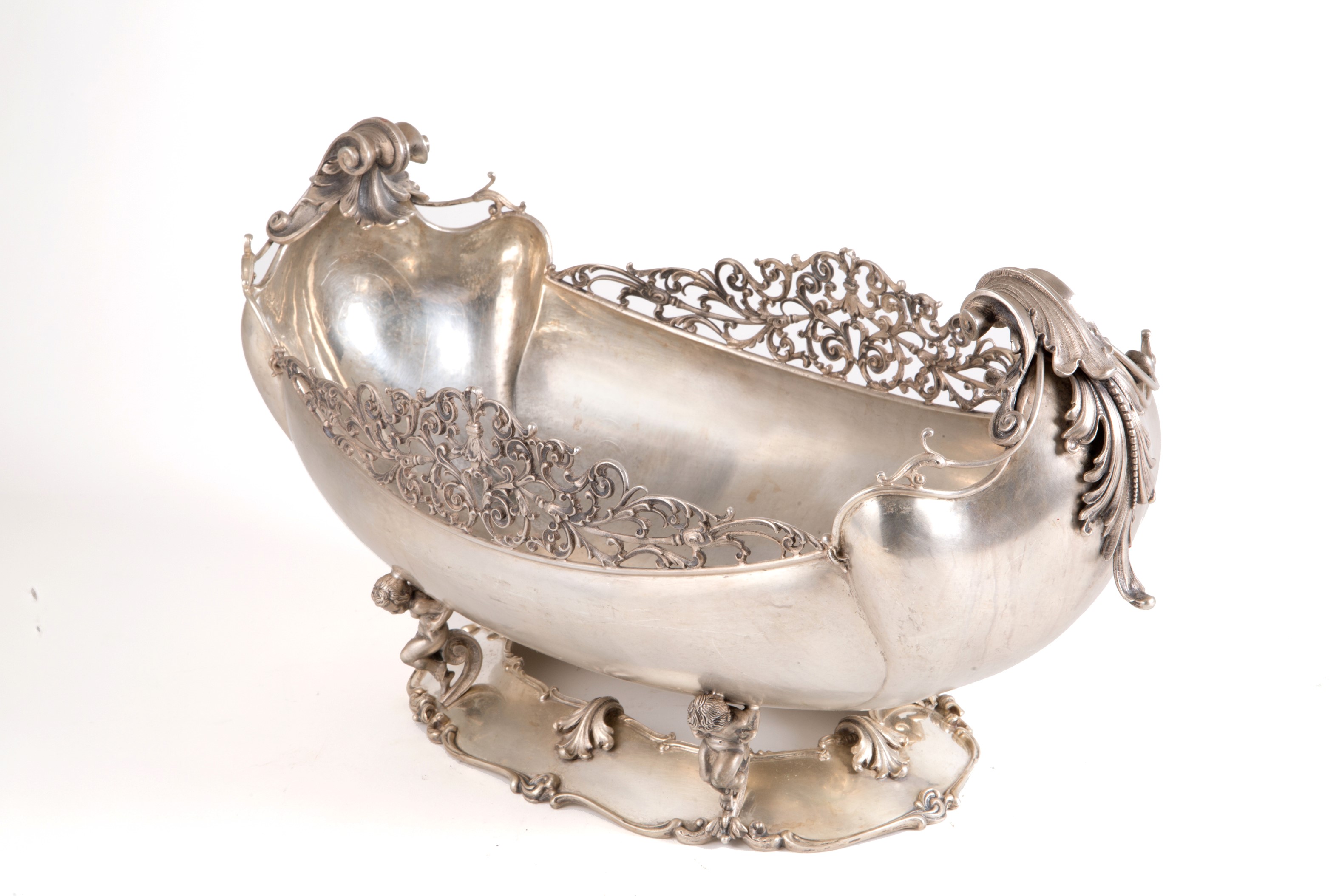 Grande centrotavola in argento