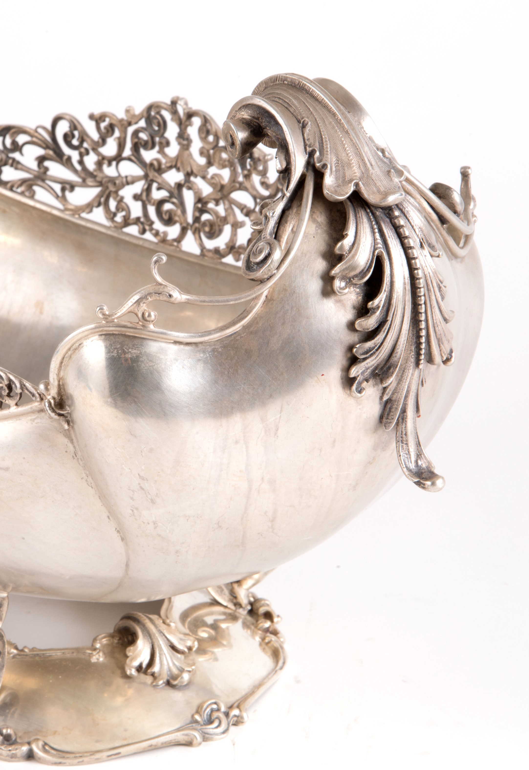 Grande centrotavola in argento