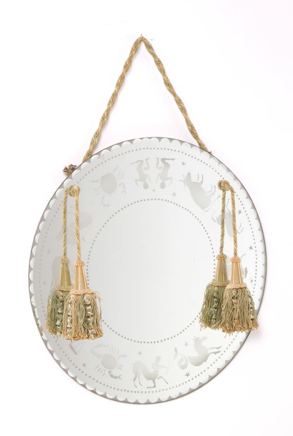 Mirror with zodiac signs