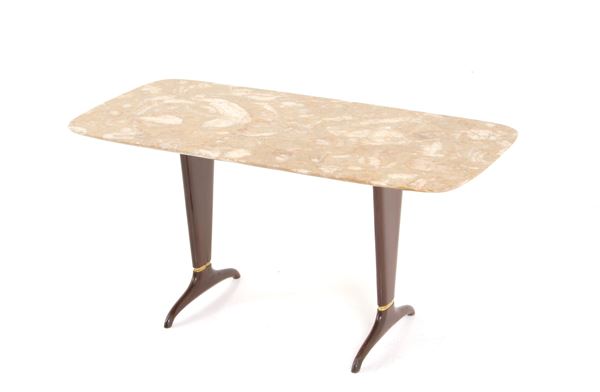 GUGLIELMO ULRICH - Tavolino con piano in marmo