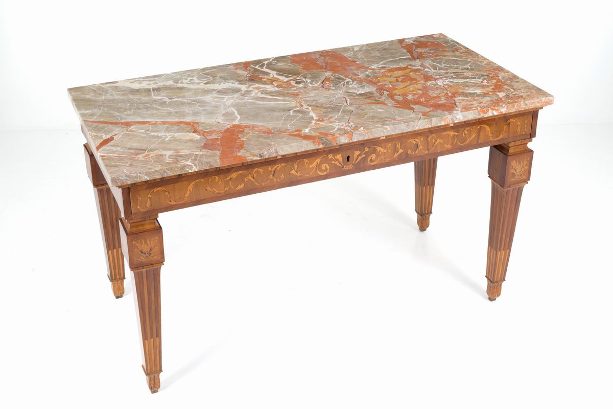 Coppia di consolle Luigi XVI