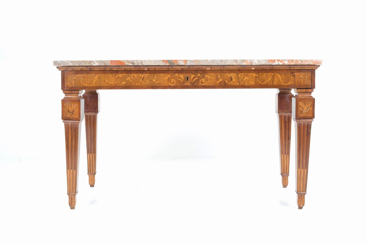 Coppia di consolle Luigi XVI