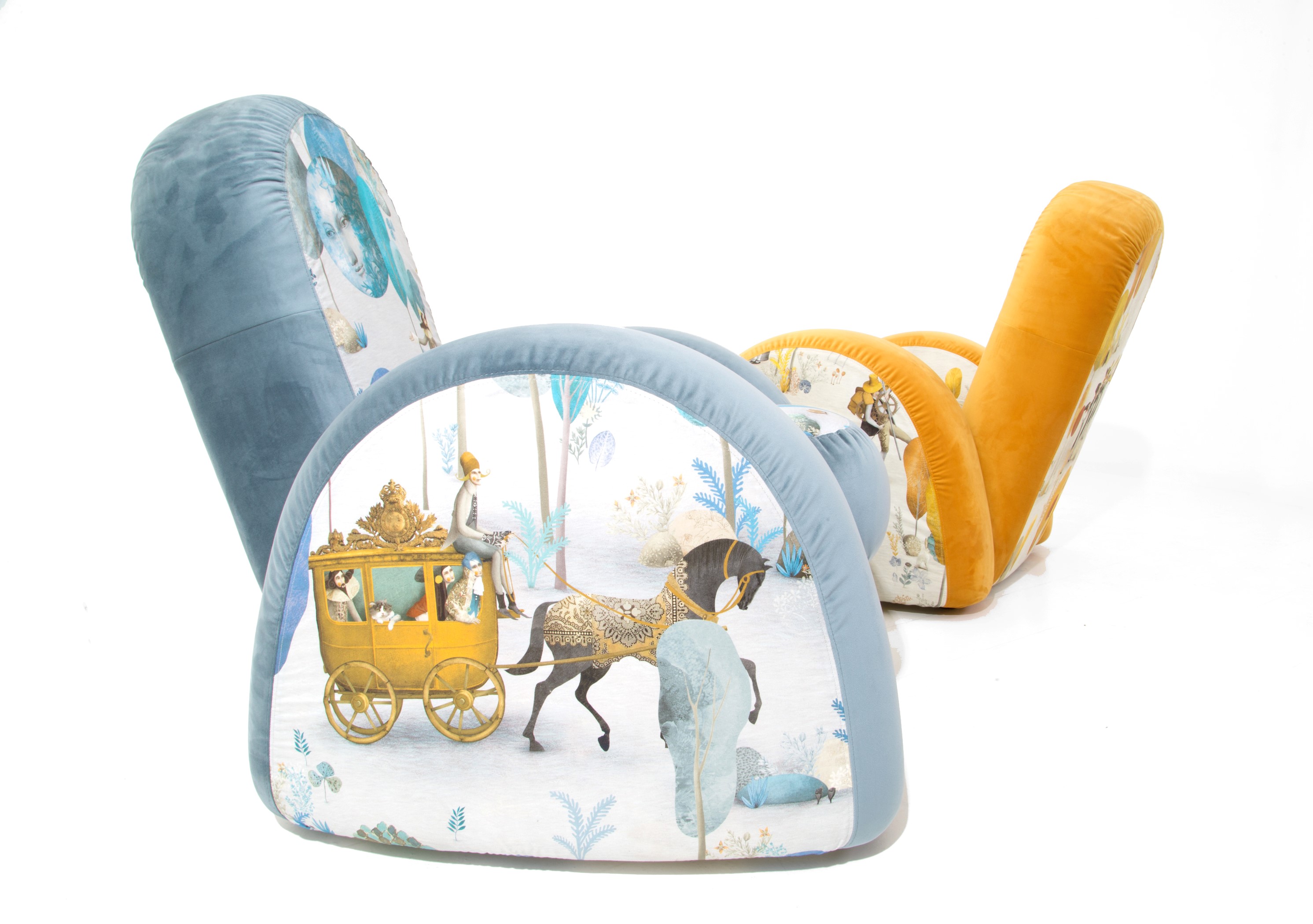 Georges Sowden - Due Poltrone Savoy per Bedding Brevetti
