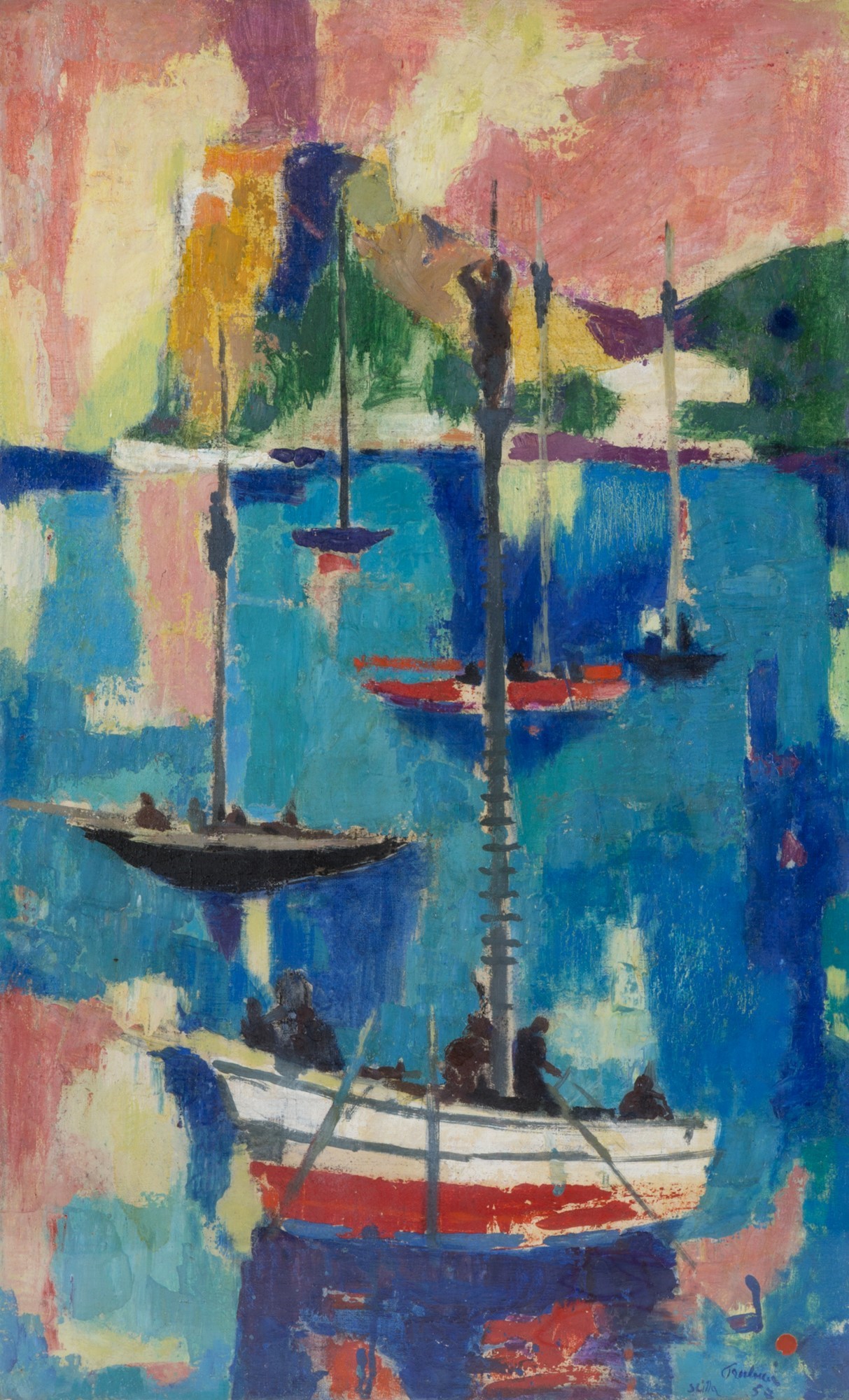 Enrico Paolucci - Dipinto ''pesca del Pesce Spada''